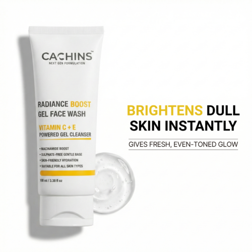 Radiance Boost Gel Face Wash | Vitamin C + E Powered Cleanser | Niacinamide Boost | Sulphate-Free | For All Skin Types – 100ml