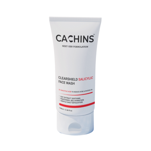 ClearShield Salicylic Face Wash | 2% Salicylic Acid | Oat Extract & Panthenol | Gentle Daily Exfoliating Cleanser – 100ml