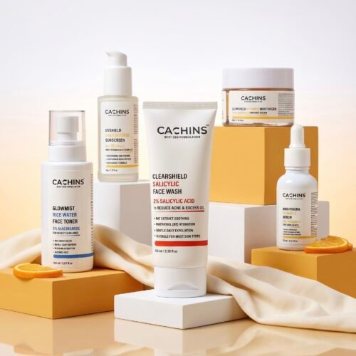 CACHINS Acne Control Skincare Combo | Salicylic Face Wash, Toner, Serum, Moisturizer & Sunscreen SPF 50
